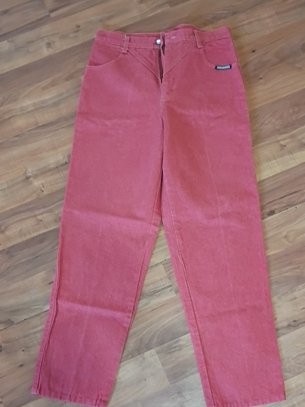 High-Rise Women's  Jeans in Rose Red